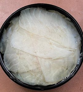 Carpaccio de bacalado ahumado