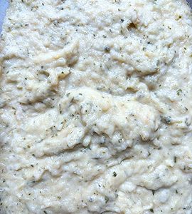 Masa de buñuelos de bacalao